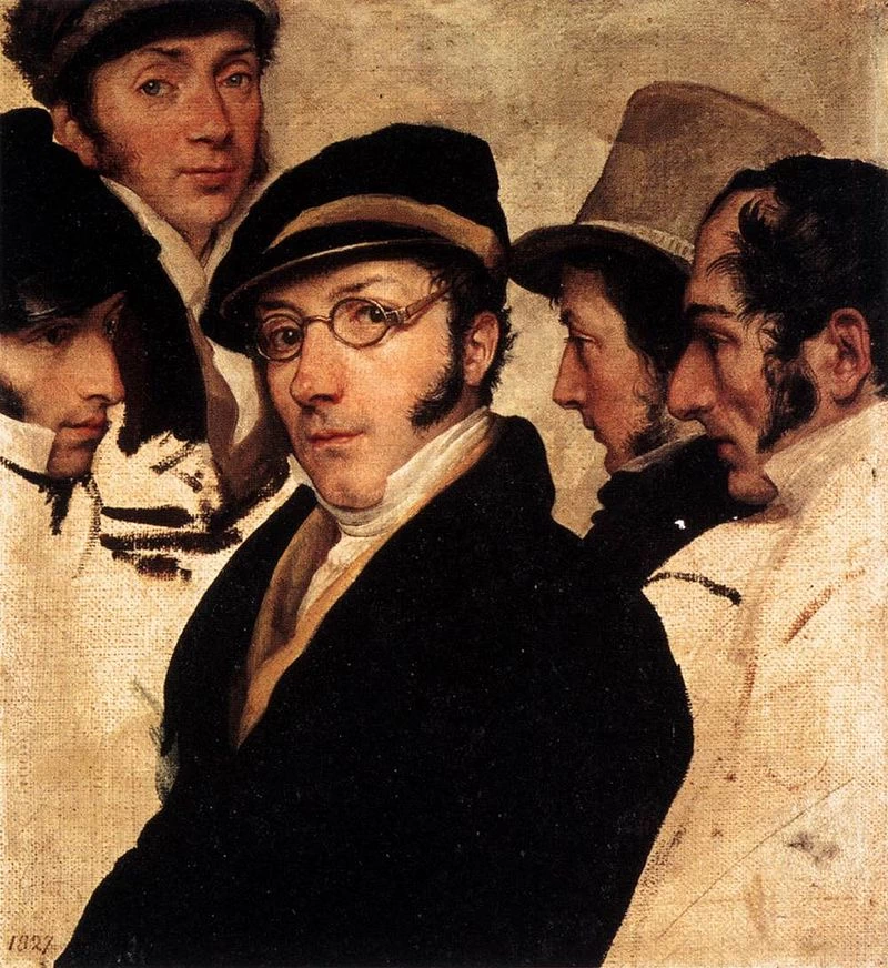 Autoritratto con amici - 1824, Museo Poldi Pezzoli, Milano